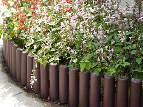 Palisada ogrodowa trawnikowa obrzeże ogrodowe płotek wbijany 215cm 8 elem. Palisada ogrodowa trawnikowa obrzeże ogrodowe płotek wbijany 215cm 8 elem.