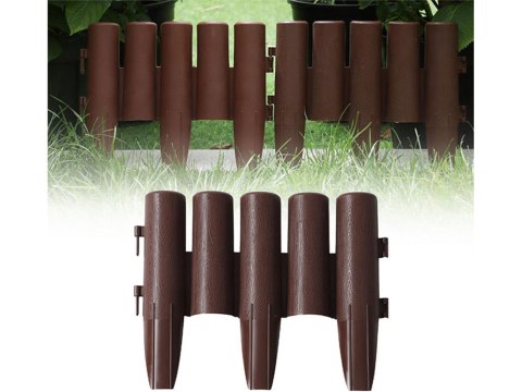 Palisada ogrodowa trawnikowa obrzeże ogrodowe płotek wbijany 215cm 8 elem. Palisada ogrodowa trawnikowa obrzeże ogrodowe płotek wbijany 215cm 8 elem.