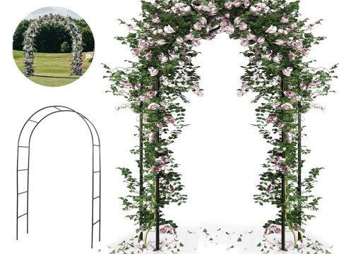 Pergola ogrodowa podpora do kwiatów do pnączy łuk na róże bluszcz metalowa Pergola ogrodowa podpora do kwiatów do pnączy łuk na róże bluszcz metalowa