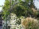 Pergola ogrodowa podpora do kwiatów do pnączy łuk na róże bluszcz metalowa