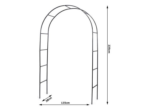 Pergola ogrodowa podpora do kwiatów do pnączy łuk na róże bluszcz metalowa Pergola ogrodowa podpora do kwiatów do pnączy łuk na róże bluszcz metalowa
