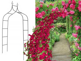 Pergola ogrodowa podpora do kwiatów do pnączy łuk na róże metalowa ozdobna