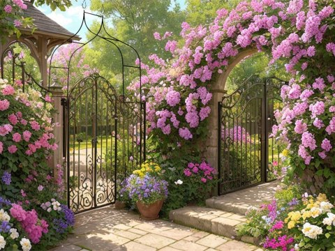 Pergola ogrodowa podpora do kwiatów do pnączy łuk na róże metalowa ozdobna Pergola ogrodowa podpora do kwiatów do pnączy łuk na róże metalowa ozdobna