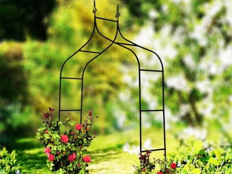 Pergola ogrodowa podpora do kwiatów do pnączy łuk na róże metalowa ozdobna Pergola ogrodowa podpora do kwiatów do pnączy łuk na róże metalowa ozdobna