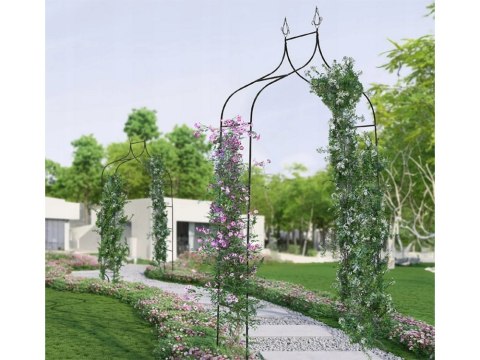 Pergola ogrodowa podpora do kwiatów do pnączy łuk na róże metalowa ozdobna Pergola ogrodowa podpora do kwiatów do pnączy łuk na róże metalowa ozdobna