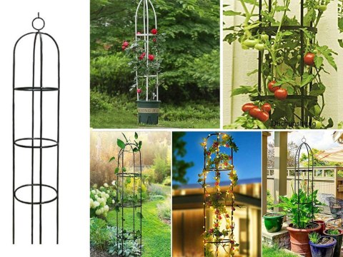 Pergola ogrodowa podpora do kwiatów kolumna do pnączy łuk dzwon na róże 190 Pergola ogrodowa podpora do kwiatów kolumna do pnączy łuk dzwon na róże 190