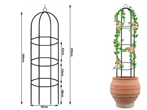 Pergola ogrodowa podpora do kwiatów kolumna do pnączy łuk dzwon na róże 190 Pergola ogrodowa podpora do kwiatów kolumna do pnączy łuk dzwon na róże 190