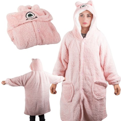 Ciepła bluza koc oversize xl gruba 2w1 futrzak z kapturem kocobluza gruba Ciepła bluza koc oversize xl gruba 2w1 futrzak z kapturem kocobluza gruba