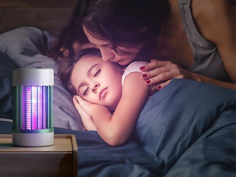 Lampa pułapka owadobójcza na komary owady ćmy uv bezprzewodowa wisząca Lampa pułapka owadobójcza na komary owady ćmy uv bezprzewodowa wisząca