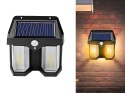 Lampa solarna z czujnikiem zmierzchu ruchu 3 tryby wodoodporna 1200lm