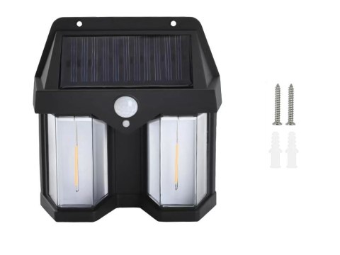 Lampa solarna z czujnikiem zmierzchu ruchu 3 tryby wodoodporna 1200lm Lampa solarna z czujnikiem zmierzchu ruchu 3 tryby wodoodporna 1200lm