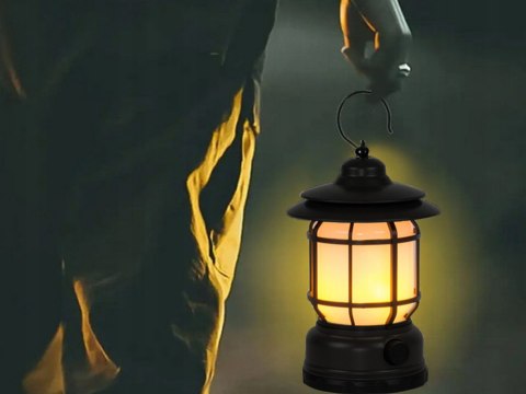 Lampa kempingowa biwakowa akumulatorowa led usb turystyczna hak pochodnia Lampa kempingowa biwakowa akumulatorowa led usb turystyczna hak pochodnia