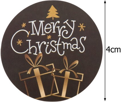 Naklejki ozdobne świąteczne kolorowe na rolce 500 sztuk merry christmas Naklejki ozdobne świąteczne kolorowe na rolce 500 sztuk merry christmas