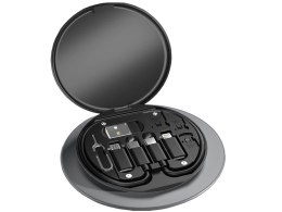 Zestaw adapterów przejściówek usb kabel type c 4w1 micro lighting 60w