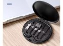 Zestaw adapterów przejściówek usb kabel type c 4w1 micro lighting 60w