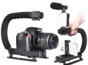 Zestaw do vlogowania nagrywanie filmów statyw mikrofon do telefonu uchwyt