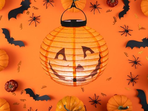 Lampion dynia led świecąca dekoracja ozdoba na halloween papierowy Lampion dynia led świecąca dekoracja ozdoba na halloween papierowy
