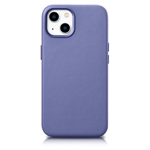 ETUI Z NATURALNEJ SKÓRY DO IPHONE 14 MAGSAFE CASE LEATHER POKROWIEC JASNO FIOLETOWY ETUI Z NATURALNEJ SKÓRY DO IPHONE 14 MAGSAFE CASE LEATHER POKROWIEC JASNO FIOLETOWY