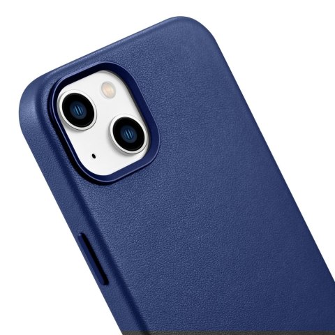 ETUI Z NATURALNEJ SKÓRY DO IPHONE 14 MAGSAFE CASE LEATHER POKROWIEC NIEBIESKI ETUI Z NATURALNEJ SKÓRY DO IPHONE 14 MAGSAFE CASE LEATHER POKROWIEC NIEBIESKI