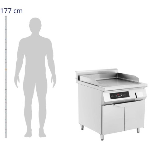 GRILL INDUKCYJNY GŁADKI WOLNOSTOJĄCY 720 X 610 MM 80-300 C 10000 W GRILL INDUKCYJNY GŁADKI WOLNOSTOJĄCY 720 X 610 MM 80-300 C 10000 W