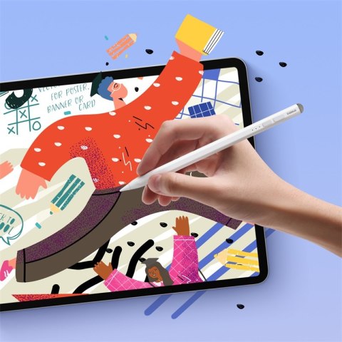 RYSIK STYLUS DO IPAD Z AKTYWNĄ WYMIENNĄ KOŃCÓWKĄ SMOOTH WRITING 2 Z KABLEM USB-C BIAŁY RYSIK STYLUS DO IPAD Z AKTYWNĄ WYMIENNĄ KOŃCÓWKĄ SMOOTH WRITING 2 Z KABLEM USB-C BIAŁY
