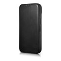 SKÓRZANE ETUI IPHONE 14 PLUS Z KLAPKĄ MAGNETYCZNE MAGSAFE CE OIL WAX PREMIUM LEATHER CZARNY