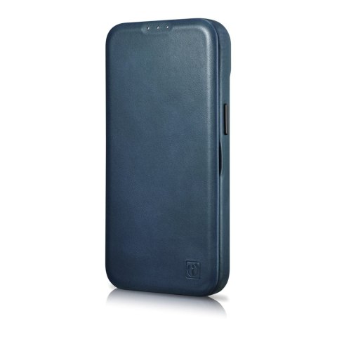 SKÓRZANE ETUI IPHONE 14 PRO Z KLAPKĄ MAGNETYCZNE MAGSAFE CE OIL WAX PREMIUM LEATHER GRANATOWY SKÓRZANE ETUI IPHONE 14 PRO Z KLAPKĄ MAGNETYCZNE MAGSAFE CE OIL WAX PREMIUM LEATHER GRANATOWY