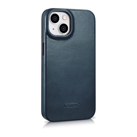 SKÓRZANE ETUI IPHONE 14 Z KLAPKĄ MAGNETYCZNE MAGSAFE CE OIL WAX PREMIUM LEATHER NIEBIESKI SKÓRZANE ETUI IPHONE 14 Z KLAPKĄ MAGNETYCZNE MAGSAFE CE OIL WAX PREMIUM LEATHER NIEBIESKI