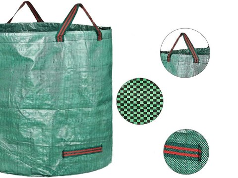 Worek ogrodowy torba ogrodowa pojemnik kosz na liście trawe 120l mocny duży Worek ogrodowy torba ogrodowa pojemnik kosz na liście trawe 120l mocny duży
