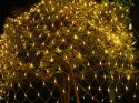 Siatka świetlna kurtyna 100 led lampki święta zewnętrzne biała ciepła 1x2m