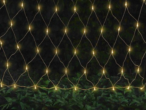 Siatka świetlna kurtyna 160led lampki święta usb pilot biała ciepła 2x2,6m Siatka świetlna kurtyna 160led lampki święta usb pilot biała ciepła 2x2,6m