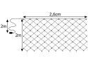 Siatka świetlna kurtyna 160led lampki święta usb pilot biała ciepła 2x2,6m