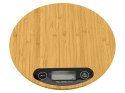 Waga kuchenna bambusowa elektroniczna lcd domowa płaska dotykowa do 5kg