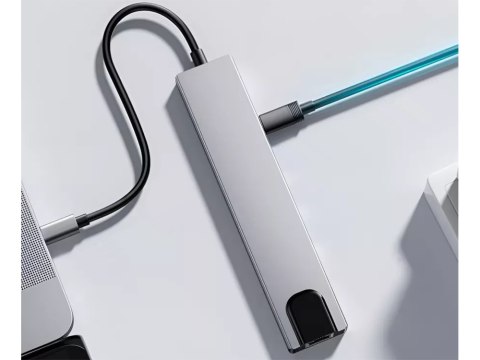Hub adapter 8w1 przejściówka 2x usb-c thunderbolt 3 2xusb hdmi sd rj45 Hub adapter 8w1 przejściówka 2x usb-c thunderbolt 3 2xusb hdmi sd rj45