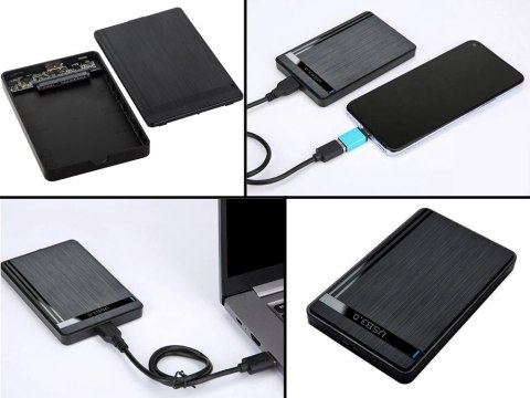 Obudowa dysku kieszeń na dysk adapter hdd ssd 2,5'' usb 3.0 sata kabel etui Obudowa dysku kieszeń na dysk adapter hdd ssd 2,5'' usb 3.0 sata kabel etui