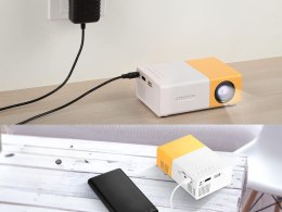 Projektor yg300 wersja 2025 full hd przenośny tv rzutnik usb hdmi pilot
