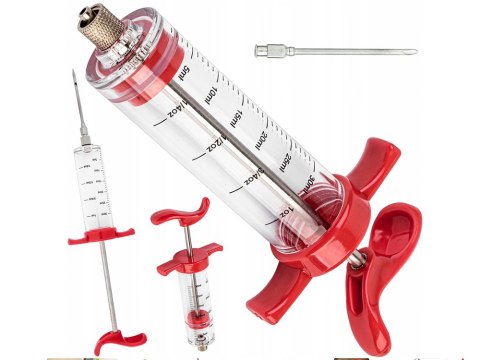 Szpryca strzykawka do mięsa do peklowania nastrzykiwarka 30ml do marynaty Szpryca strzykawka do mięsa do peklowania nastrzykiwarka 30ml do marynaty