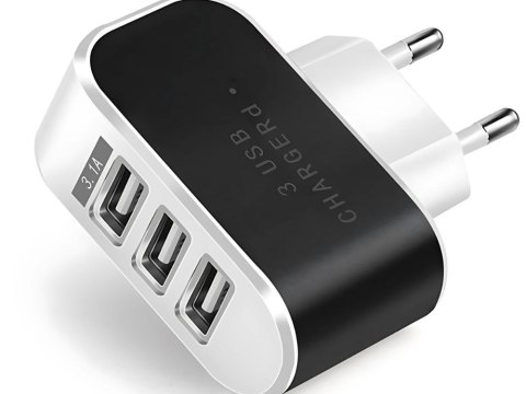 Ładowarka sieciowa szybka 5w 3 x usb quick charge 3.0 uniwersalna 3.1a Ładowarka sieciowa szybka 5w 3 x usb quick charge 3.0 uniwersalna 3.1a