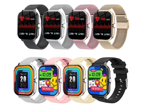 Smartwatch zegarek damski męski gumowy pasek sport bluetooth rozmowy Smartwatch zegarek damski męski gumowy pasek sport bluetooth rozmowy