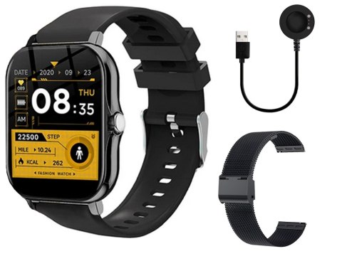 Smartwatch zegarek damski męski gumowy pasek sport bluetooth rozmowy Smartwatch zegarek damski męski gumowy pasek sport bluetooth rozmowy