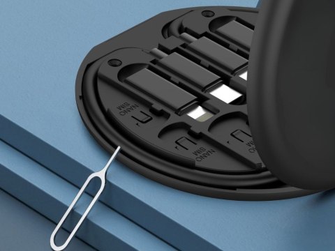 Zestaw adapterów 5w1 szpilka do telefonu w etui usb-c micro usb usb typ a Zestaw adapterów 5w1 szpilka do telefonu w etui usb-c micro usb usb typ a