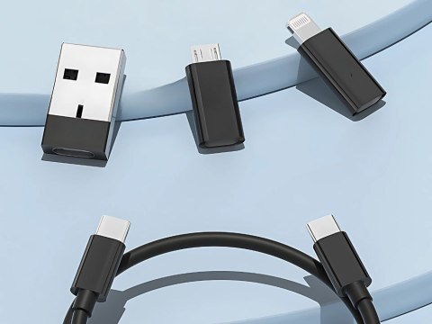 Zestaw adapterów 5w1 szpilka do telefonu w etui usb-c micro usb usb typ a Zestaw adapterów 5w1 szpilka do telefonu w etui usb-c micro usb usb typ a