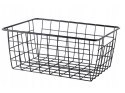 Kosz koszyk organizer metalowy druciany loft do kuchni na owoce czarny duży