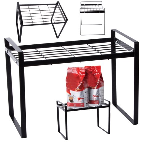 Półka metalowa jednopoziomowa na blat kuchni organizer kuchenny stojak loft Półka metalowa jednopoziomowa na blat kuchni organizer kuchenny stojak loft