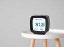 Zegar budzik z datą i temperaturą z funkcją drzemki lcd wilgoć w powietrzu