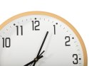 Zegar ścienny duży cichy 30cm okrągły wskazówkowy data temperatura sekundy