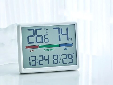 STACJA POGODY TERMOMETR HIGROMETR LCD ZEGAR DATA WILGOTNOŚĆ TEMPERATURA STACJA POGODY TERMOMETR HIGROMETR LCD ZEGAR DATA WILGOTNOŚĆ TEMPERATURA