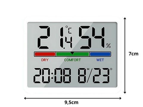 STACJA POGODY TERMOMETR HIGROMETR LCD ZEGAR DATA WILGOTNOŚĆ TEMPERATURA STACJA POGODY TERMOMETR HIGROMETR LCD ZEGAR DATA WILGOTNOŚĆ TEMPERATURA