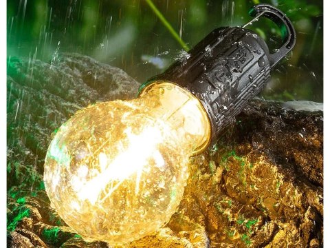 Lampka turystyczna pod namiot led żarówka biwakowa uchwyt wisząca 3 tryby Lampka turystyczna pod namiot led żarówka biwakowa uchwyt wisząca 3 tryby