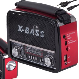 Radio kuchenne przenośne sieciowe na baterie fm/am/sw usb aux tf mp3 retro